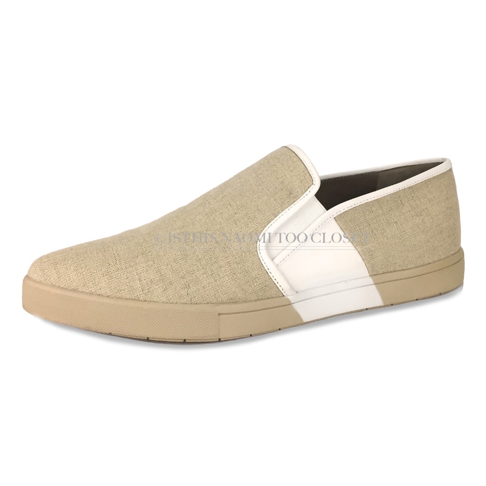 VINCE Burlap Strip Pointy Toe Casual Flats